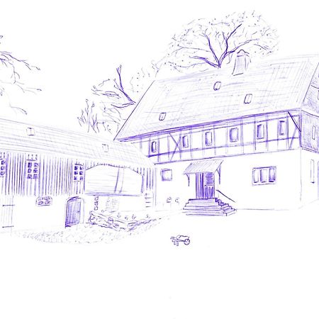 Mothsgut - Moderne Ferienwohnung Auf Dem Bauernhof Im Erzgebirge Oelsnitz  Exterior photo